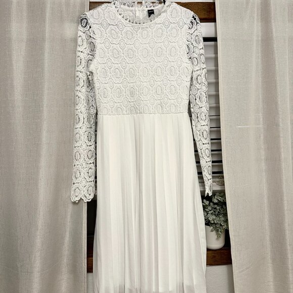 SHEIN Dresses & Skirts - White Pleated Dress